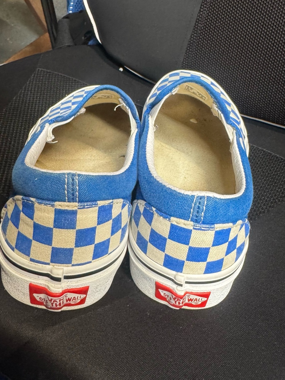 Vans Blue and White Checkerboard Slip-On - Picture 4 of 4